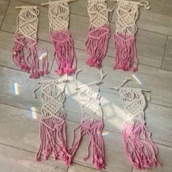 Lot of 26 Macrame Bohemian Hand Woven‎ Wall Hanging Tassel Home Decor-All Sizes - Picture 4 of 10